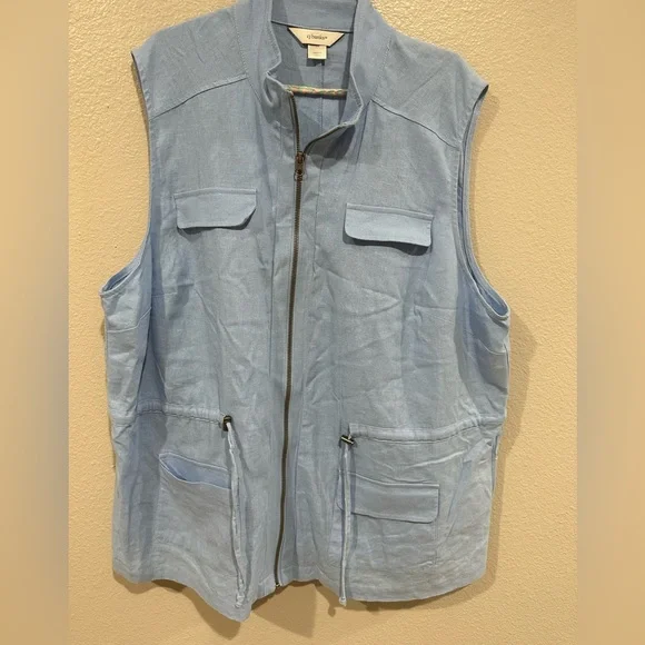 Powder blue vest - Picture 1 of 2